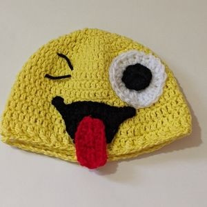 Emoji Face Baby Handmade Crochet Beanie Hat